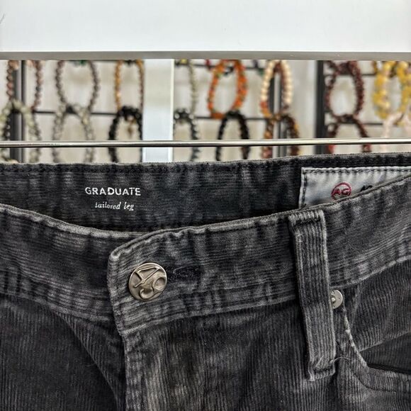 Ag Adriano Goldschmied Black Straight Jeans GRADUATE tailored leg mens 30 reg - Picture 2 of 7